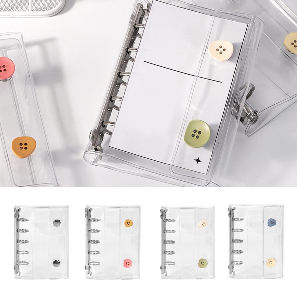 Transparent Sticker Organizer Binder Sticker Binder Album Organizer Book Notebook Aesthetic Keeper