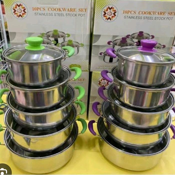 panci set tutup kaca/cook ware