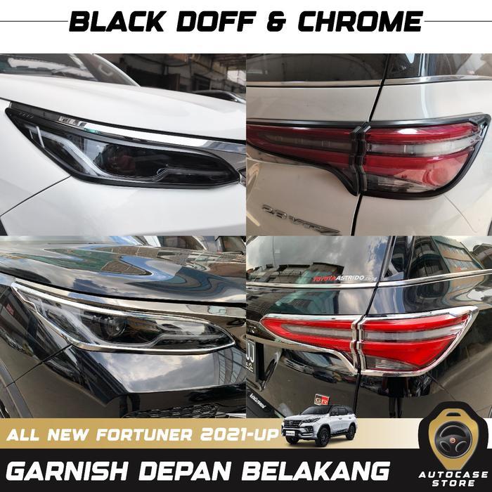 GARNISH ALL NEW FORTUNER 2021-2025 UP KOMPLIT DEPAN & BELAKANG PNP AKSESORIS MOBIL