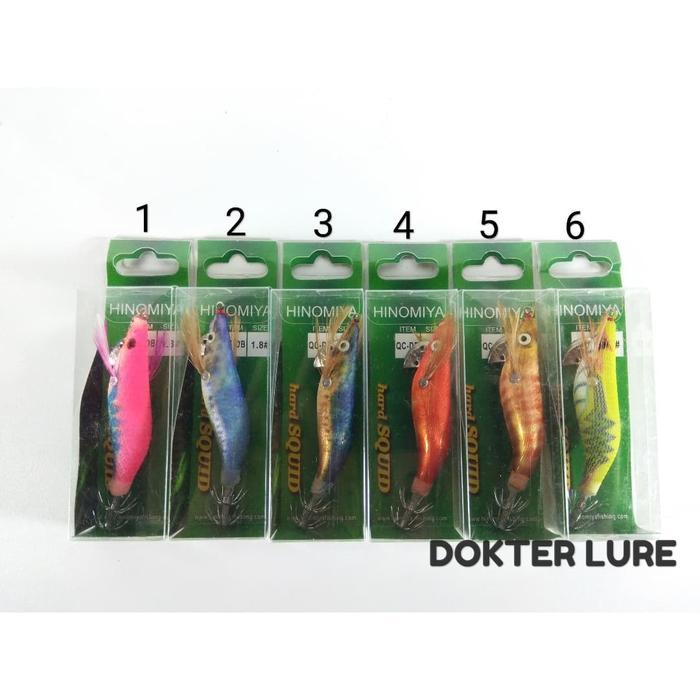 Ready Lure Egi Hinomiya Hard Squid 1.8 Umpan Mancing Cumi