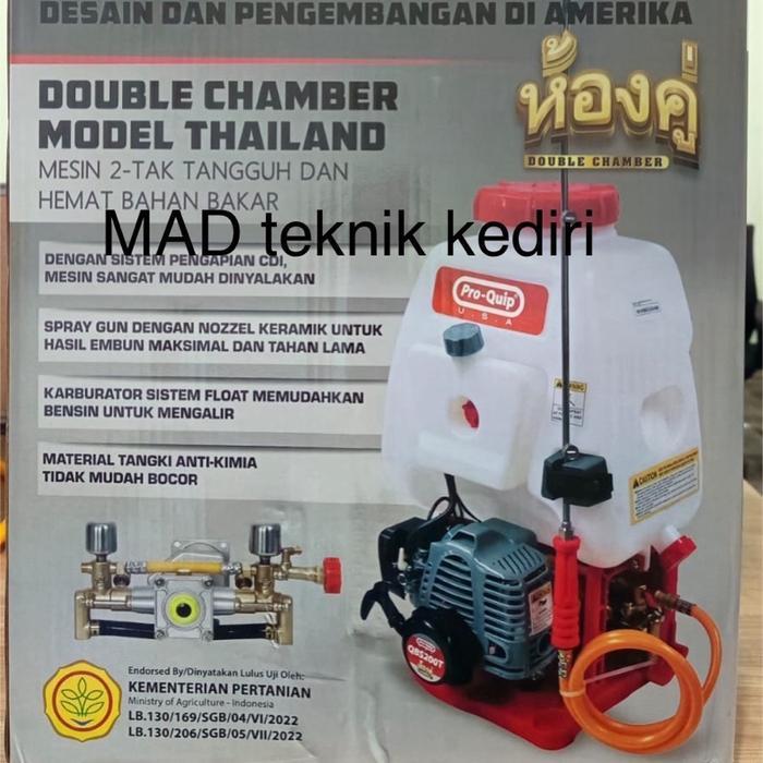 Mesin Sprayer Semprot Hama 2Tak DOUBLE CHAMBER TURBO Proquip QBS200T model THAILAND Tangki