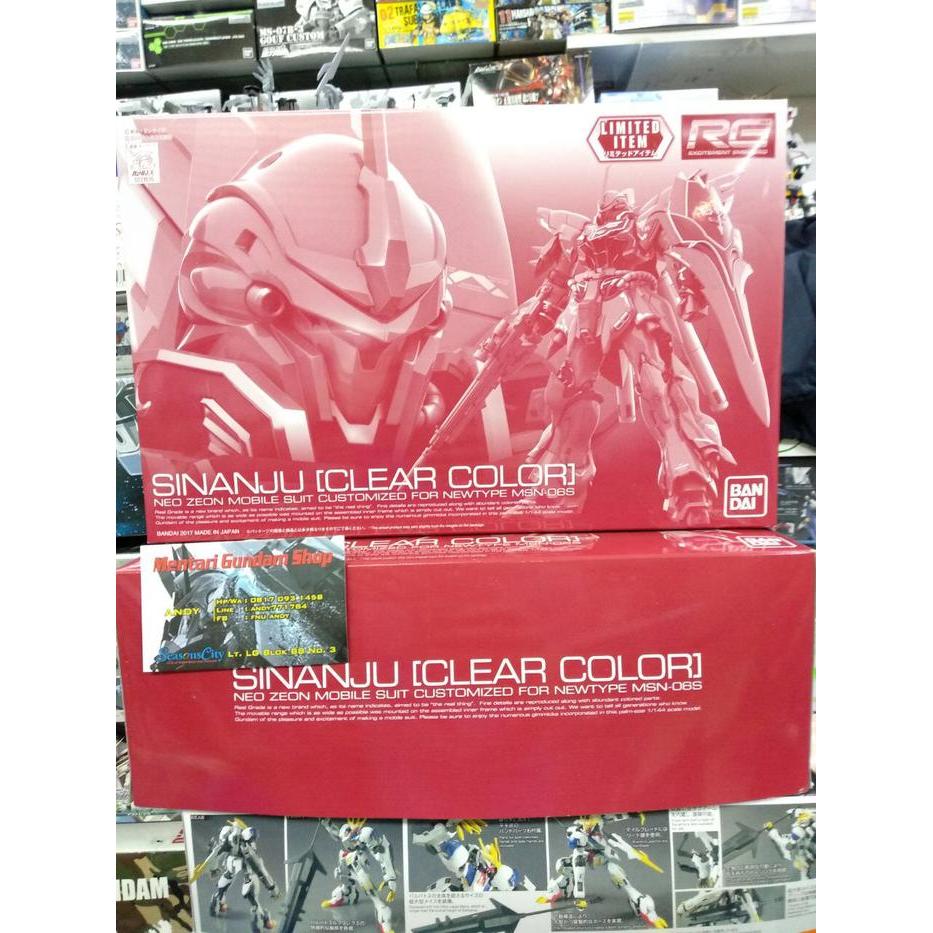 Terbatas RG Sinanju Clear Color Ver