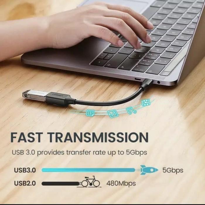 Ugreen Otg Type C To Usb 3.0 - Ugreen Kabel Otg Tipe C Usb C Original Pasti Ori
