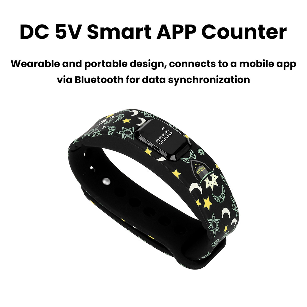 DC 5V SMART WEARABLE TALLY COUNTERS BLUETOOTH APP ELECTRONIC COUNTING WATCH MUSLIMS ZIKR FOR PRAYER