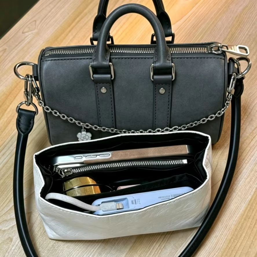 Insert Bag Organizer for LV Speedy 253035 Flap Handbag Inner Bag Makeup Travel Purse Storage Tote