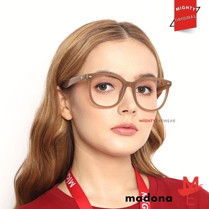 BERKUALITAS MIGHTY Kacamata PhotoChromic AntiRadiasi MADONA BROWN Wanita