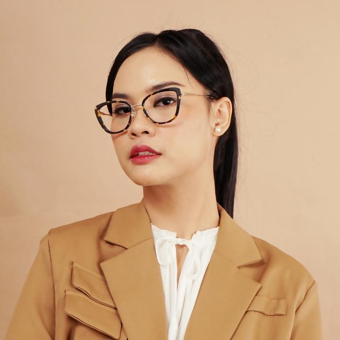 NEW HSF Eyewear Acacia Peach Tortoise Frame Kacamata