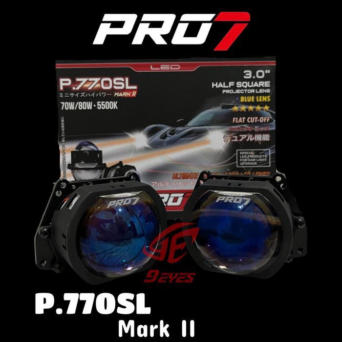 PRO7 P770SL Mark II Headlight Projector 3.0 Inch  Semi Laser Triple Reflector – 70/80W 5500K Premium