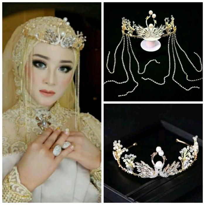 TERBARU Angsa Jurai - Mahkota Bentuk Angsa - Wedding Crown - Mahkota Pengantin