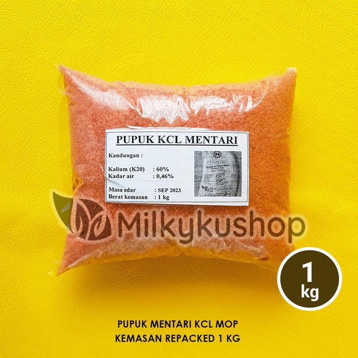 "New" PUPUK MENTARI MOP KCL 1 KG KEMASAN REPACK