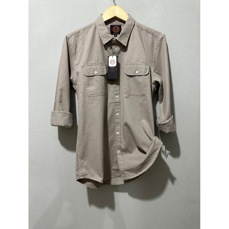 Fds Id - Kemeja Pria Kerah Fashion Lengan Panjang Slim-Fitting Katun Tuwil Sweding Diskon Sale