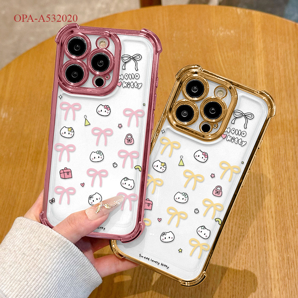 Casing Anti Crack Phone Case For OPPO A60 A54 A77S A58 A57 A55 A53 A33 2020 2022 4G Softcase Hp Kesi