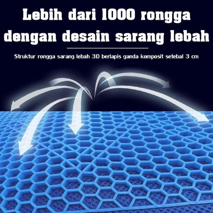 Sarung Jok Sepeda Motor Jaring 3D Bersirkulasi Antiselip Aksesori Bantalan Sarung Jok Skuter Sepeda