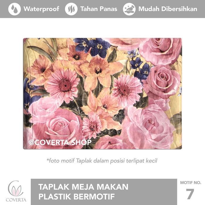 Terlaris Taplak Meja Makan Waterproof OVAL Aesthetic Anti Air