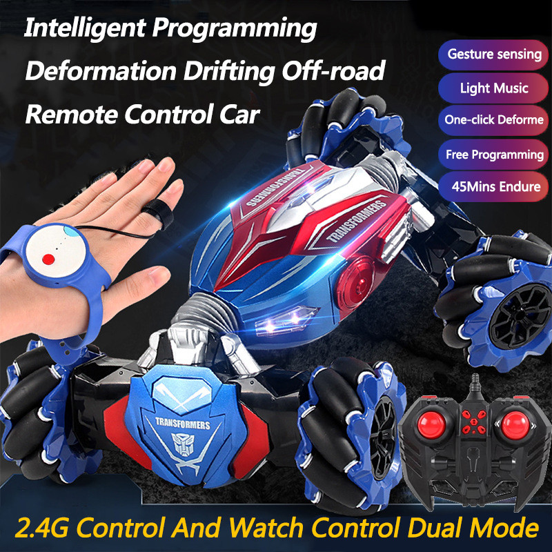 One Key Deformation Programming RC Stunt Car Rotation Climbing