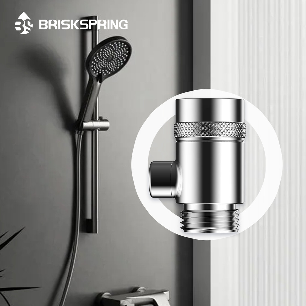 BriskSpring G1/2 Ultra Fine Bubble Shower Filter Micro Nano Bubble Generator For Skin Care High
