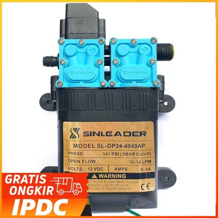 POMPA DUAL PUMP DC 12V SINLEADER SL-DP24 141 PSI MOTOR 4949 KHUSUS
