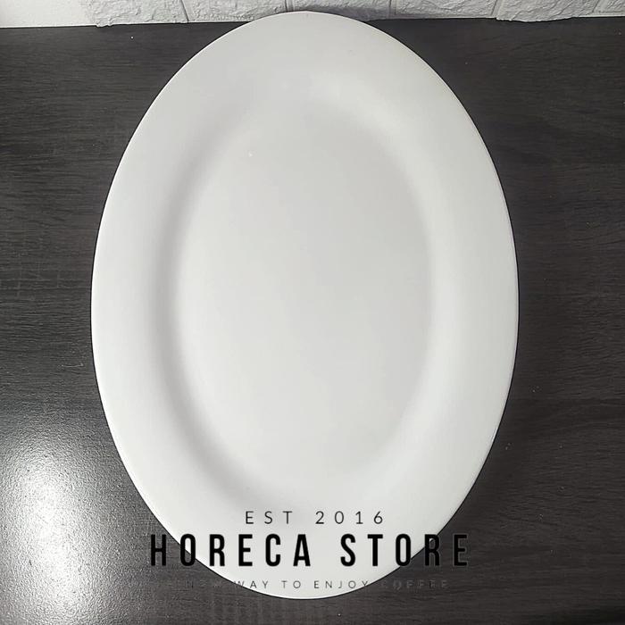 Ready Piring Oval Keramik Midas 16" (40 Cm) -Gratisongkir