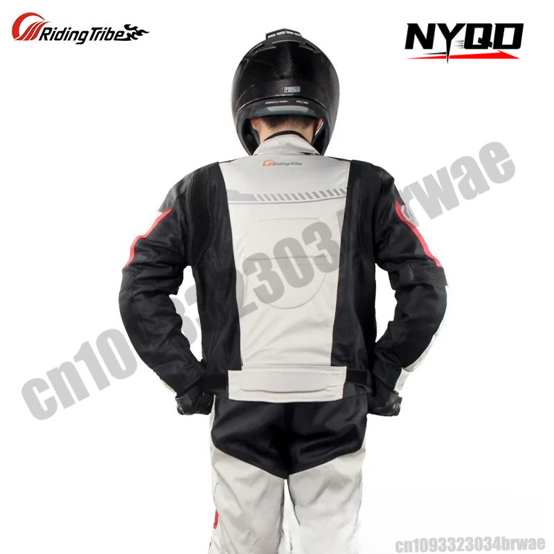 Riding Tribe Summer Motorcycle Jacket Breathable Mesh Reflective Waterproof Racing Riding Jacket