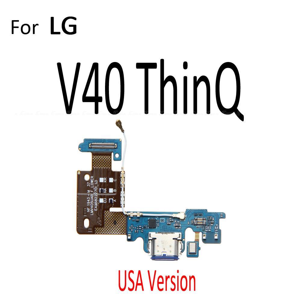 Charging Charger Plug Port Connector Board Parts Flex Cable With Mic For LG V30 V30S Plus V35 V40