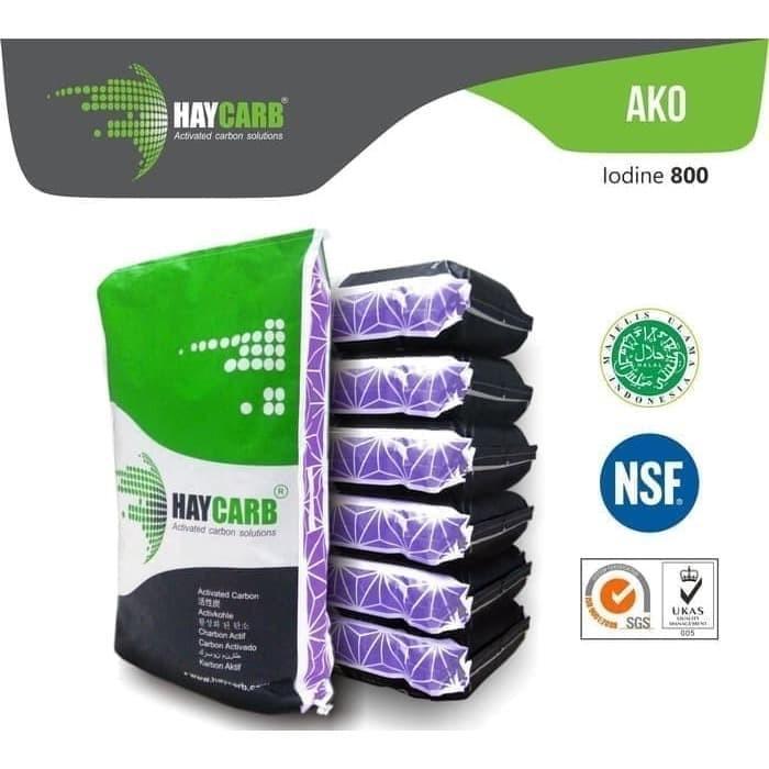 FILTER AIR MEDIA KARBON AKTIF HAYCARB AKO WATER FILTER ACTIVATED CARBON HAYCARB AKO 1 SAK