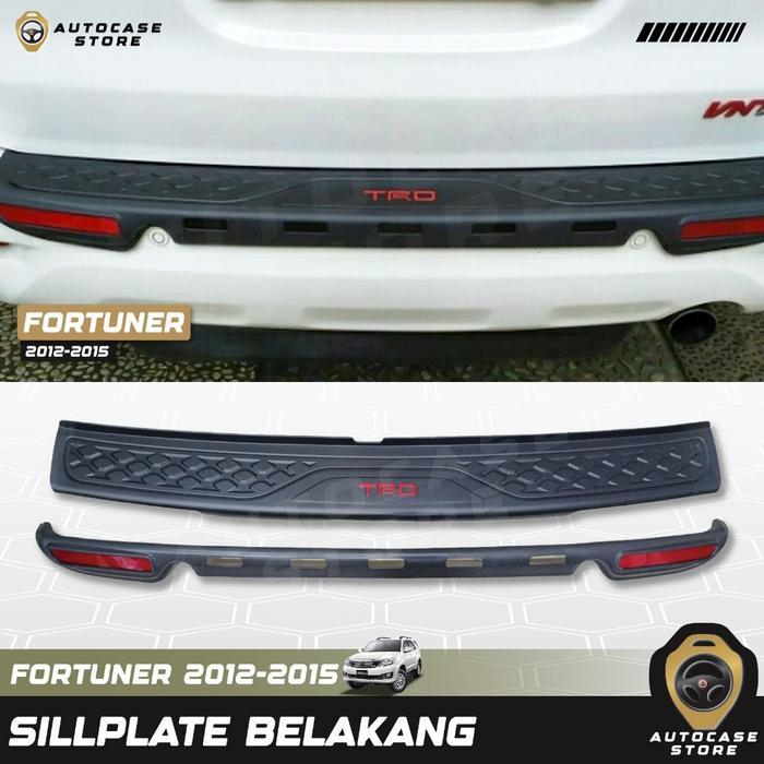 SILLPLATE BELAKANG BAGASI FORTUNER 2012-2015 TRD PNP AKSESORIS MOBIL MURAH