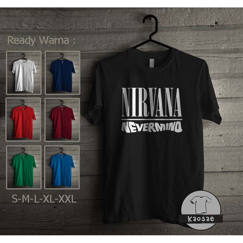 Kaos Nirvana Nevermind Kaos Distro