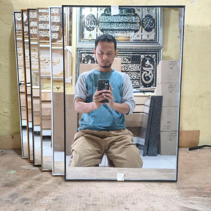 cermin frameless 40x60 cm