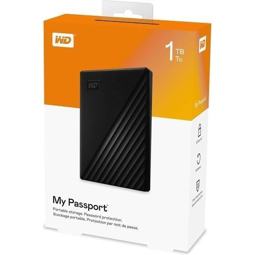 WD My Passport 1TB Black - HD HDD Hard disk 1 tera Eksternal External 2.5"