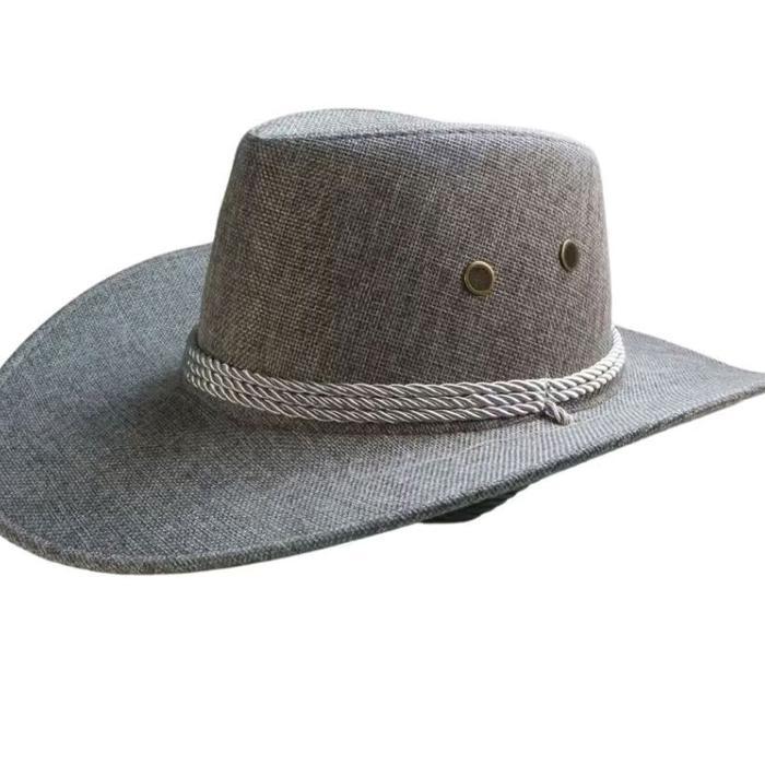 Topi Cowboy Tambang Topi Dewasa Pria Wanita Topi Jerami Topi Cowboy Amerika Laken Dewasa - Topi