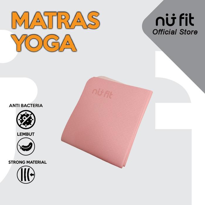 Nu Fit - Matras Yoga - Matras Yoga Tpe -Matras Olahraga Lipat Premium Anti Slip - Matras Pilates