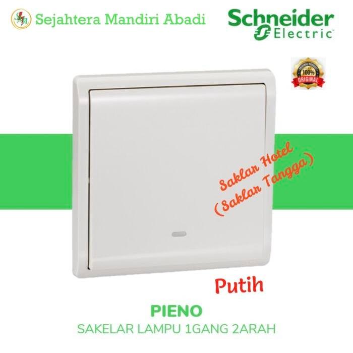 Saklar Engkel Tunggal Hotel Pieno Putih Schneider
