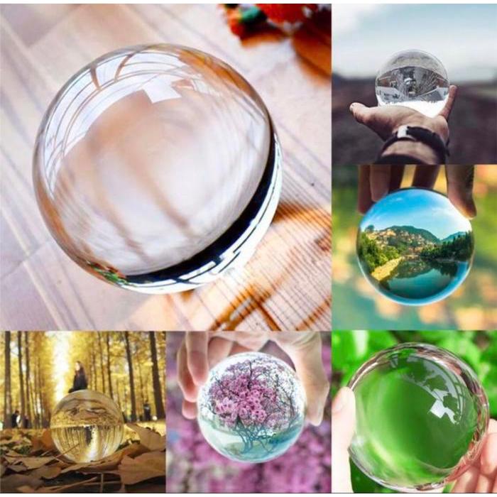 Lens Ball K9 Glass Crystal 100mm 10cm - Bola Kristal 100 mm 10 cm