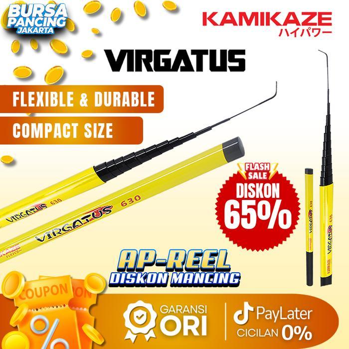 Falcon Fishing - KAMIKAZE Joran Tegek VIRGATUS 240CM - 720CM Carbon Ruas pendek Cocok Untuk di