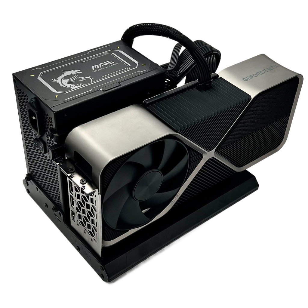 ADT-Link F9Q-BK10 OCuLink Interface SFF 8612 External Graphics Card Docking Station ATX Open Super