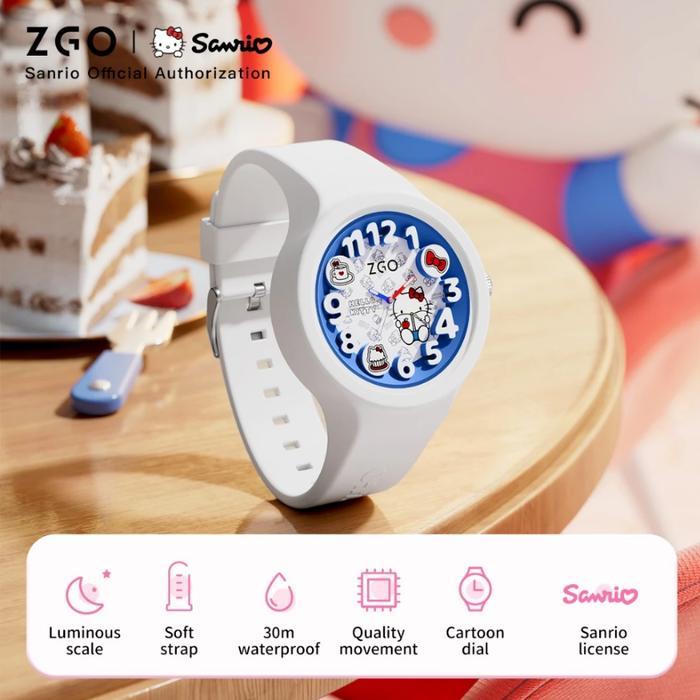 Jam Tangan Sanrio Hello Kitty Watch ZGO Original Analog 3D