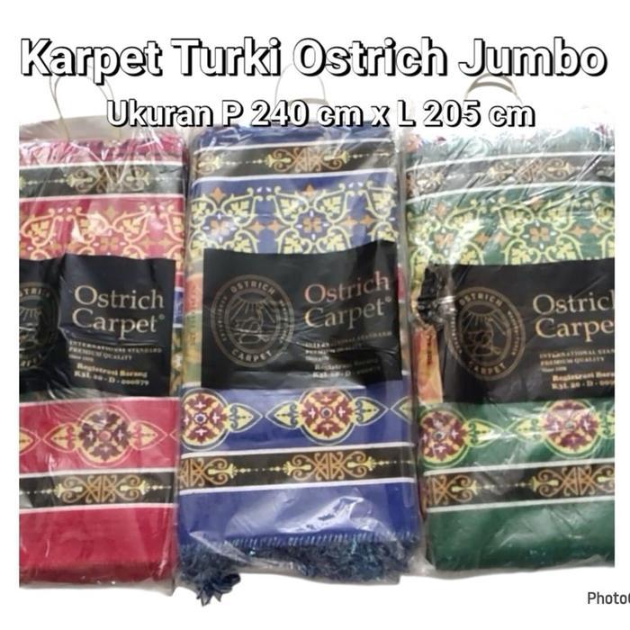 Karpet Turki Ostrich Jumbo ukuran 240 cm x 205 cm