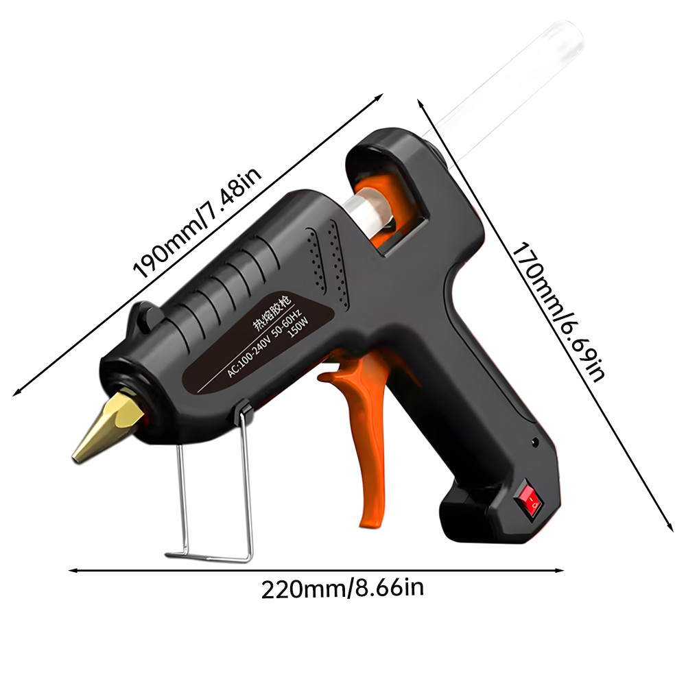 150W 100W Industrial Grade Hot Melt Glue Gun Diy Hot Melt Gun With 10Pcs Glue Stick Handmade Small