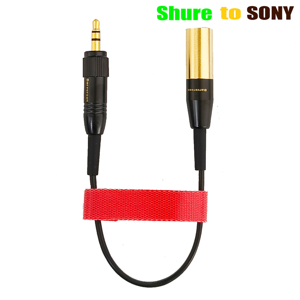 TA4M 4pin mini xlr to 3.5mm 1/8 cable for Shure lavalier microphone SONY transmitter wireless system