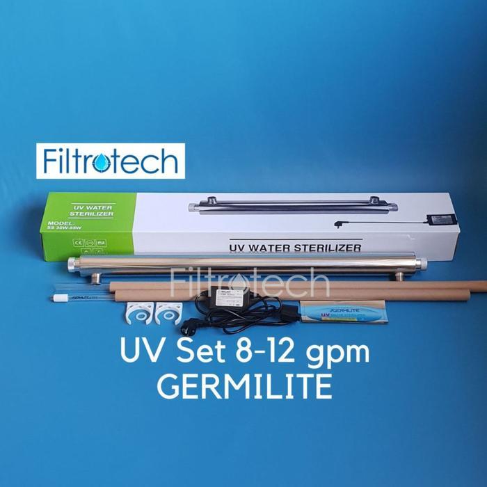 Lampu UV Germilite Lampu Ultraviolet UV Water Sterilizer Depot isi Ulang 12GPM Ultraviolet 40 watt