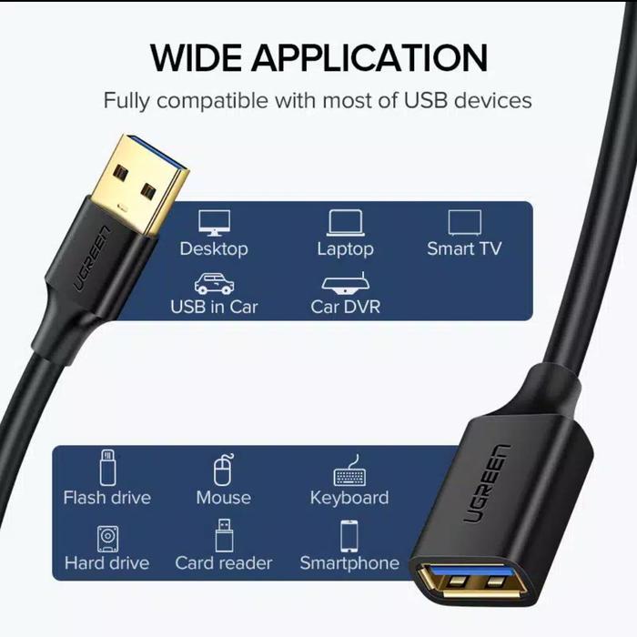 Ugreen Usb 3.0 Extension Male Female - Ugreen Usb Extension 3.0 Fast