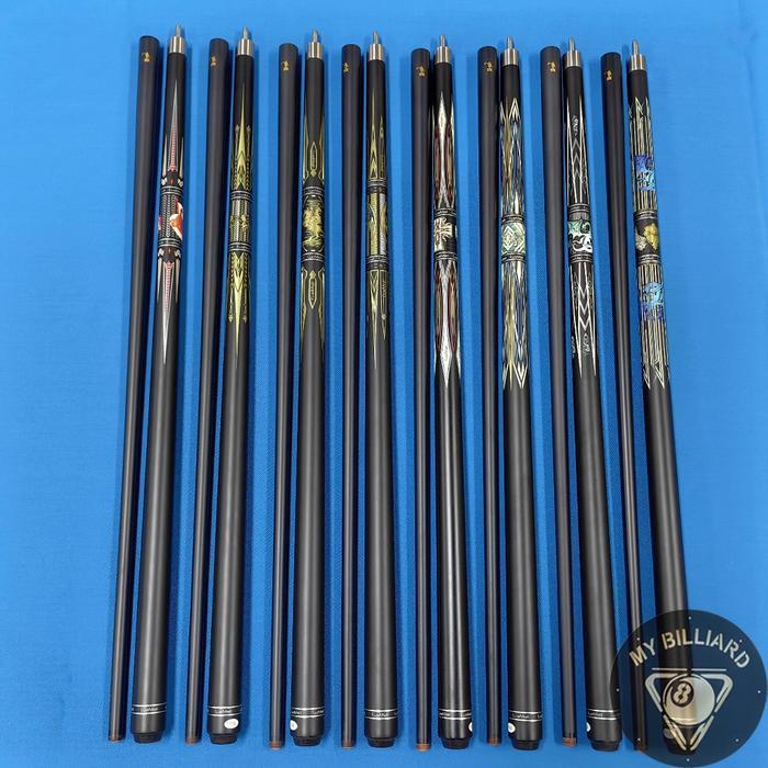 Readyyy Cue Mall 12.75Mm Carbon Black Cue - Stick Billiard Karbon Cuemall