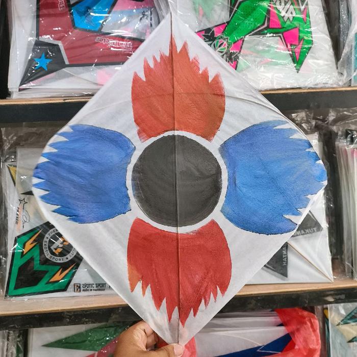 LAYANGAN SUPER PALEMBANG WARNA MERAH BIRU