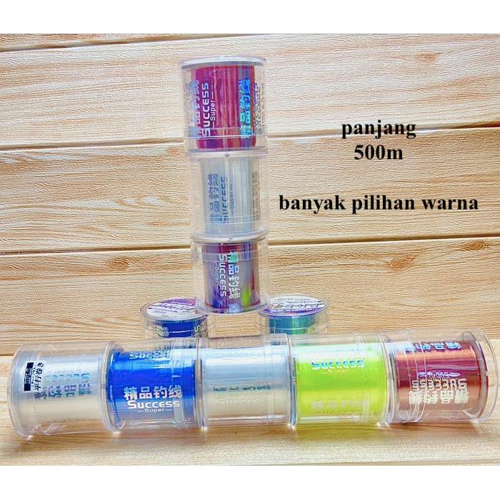 Senar Pancing Nylon 500M Senar Warna Warni