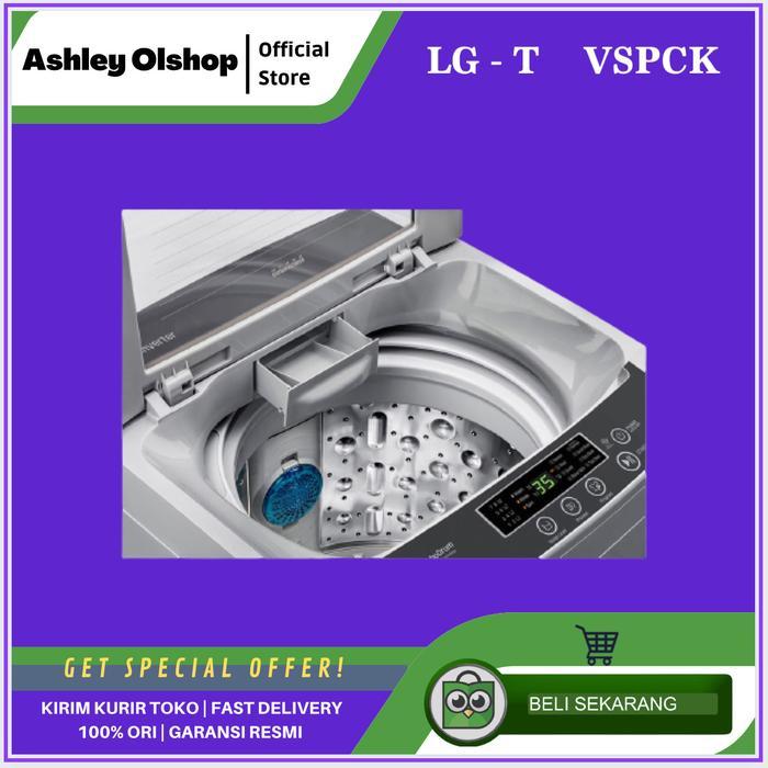 MESIN CUCI 1 TABUNG LG 7 KG INVERTER LG T2107VSPCK T 2107VSPCK