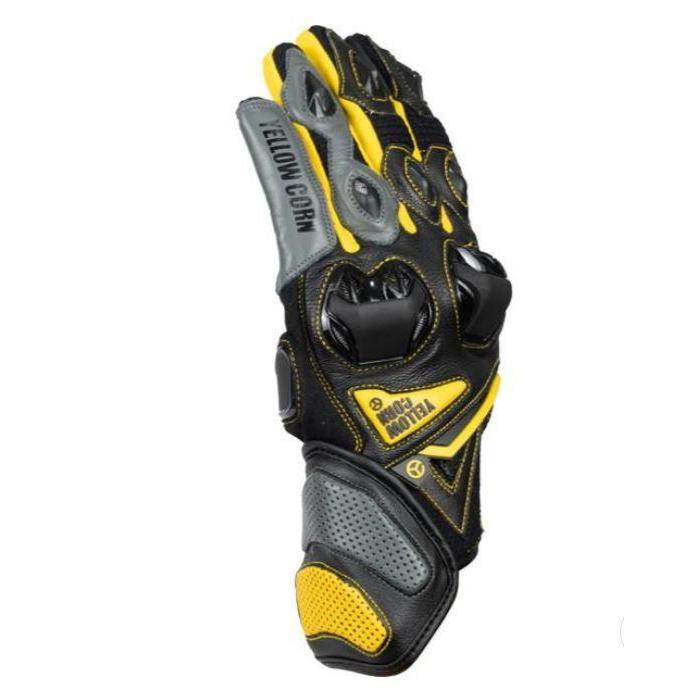 Glove Yellow Corn Yg-346 Black/Yellow Sarung Tangan Motor Original
