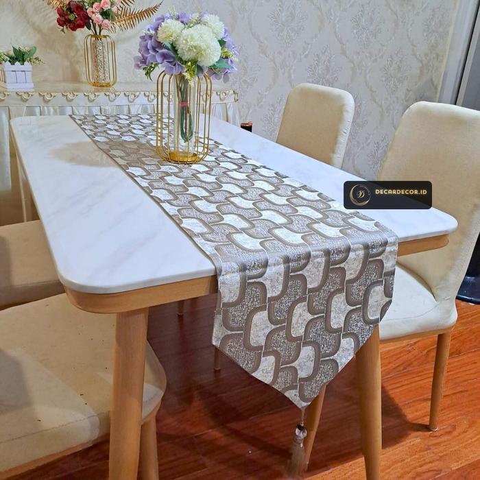 Table Runner Aesthetic Taplak meja tamu Panjang Mewah