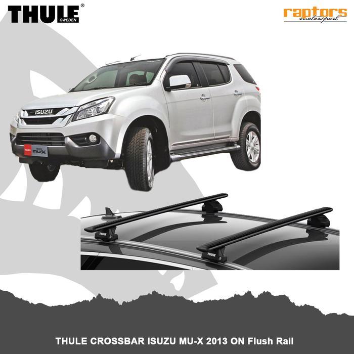 Thule crossbar / roofbars black colour isuzu MUX