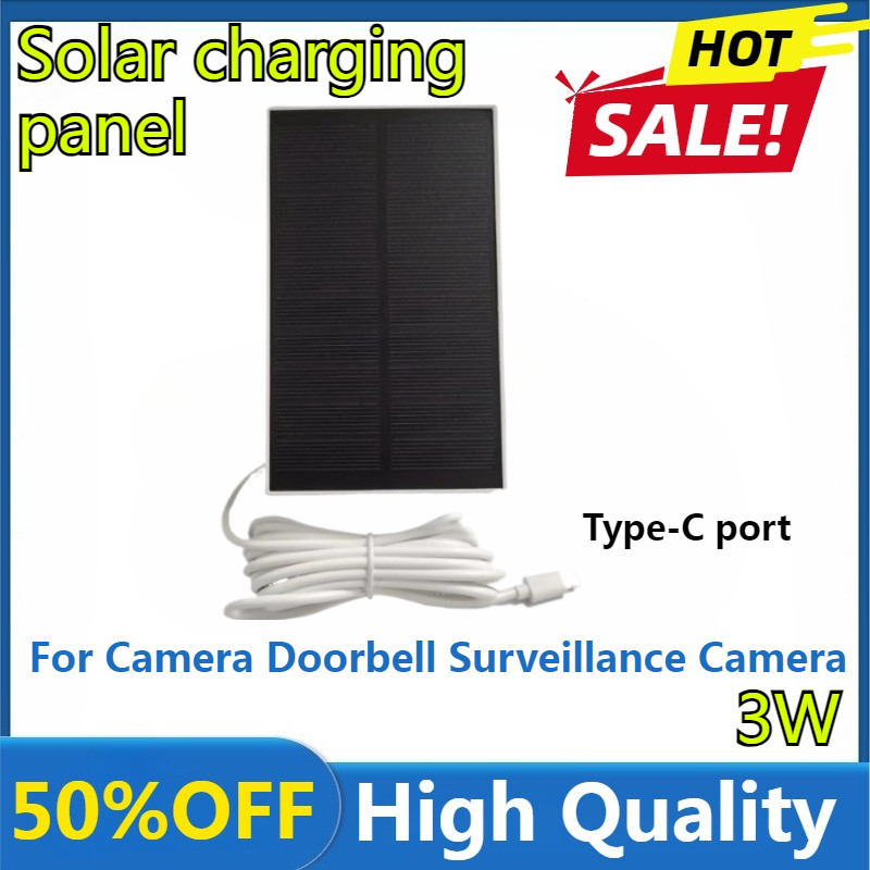 High Quality Panneau Solaire Avec Panneaux Solaires De Charge Avec Port Type-c Adapt La Camra De