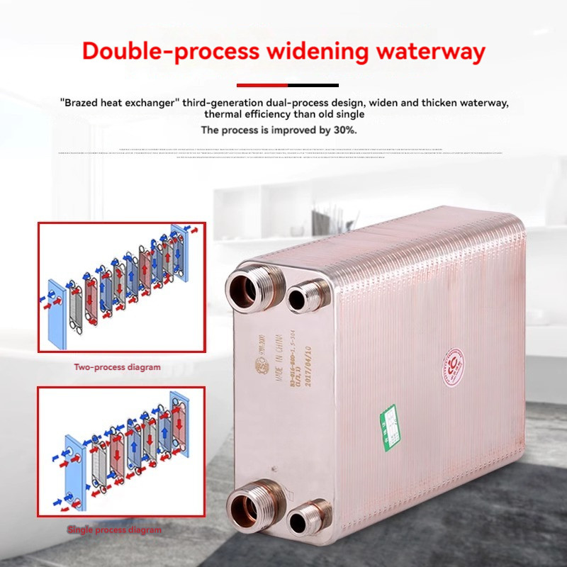 Heat Exchanger Brazed Plate Type Water Heater Chiller Cooler Counter Flow Chiller